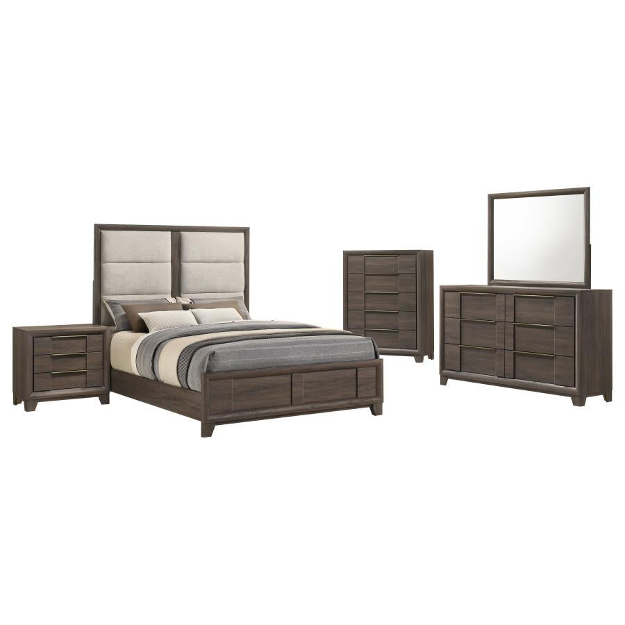 Farre Dark Brown 5-Piece Eastern King Bedroom Set by Coaster at Eve Furniture