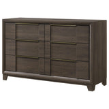 Farre Dark Brown 6-Drawer Dresser by Coaster at Eve Furniture