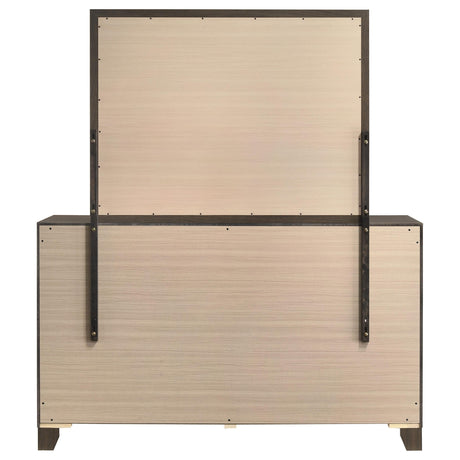 Farre Dark Brown 6-Drawer Dresser with Mirror by Coaster at Eve Furniture