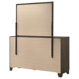 Farre Dark Brown 6-Drawer Dresser with Mirror by Coaster at Eve Furniture
