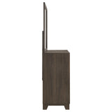 Farre Dark Brown 6-Drawer Dresser with Mirror by Coaster at Eve Furniture