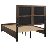 Farre Dark Brown / Beige 5-Piece Queen Upholstered Storage Bedroom Set by Coaster at Eve Furniture