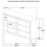 Farre Dark Brown/Beige 5-Piece Queen Upholstered Storage Bedroom Set by Coaster at Eve Furniture