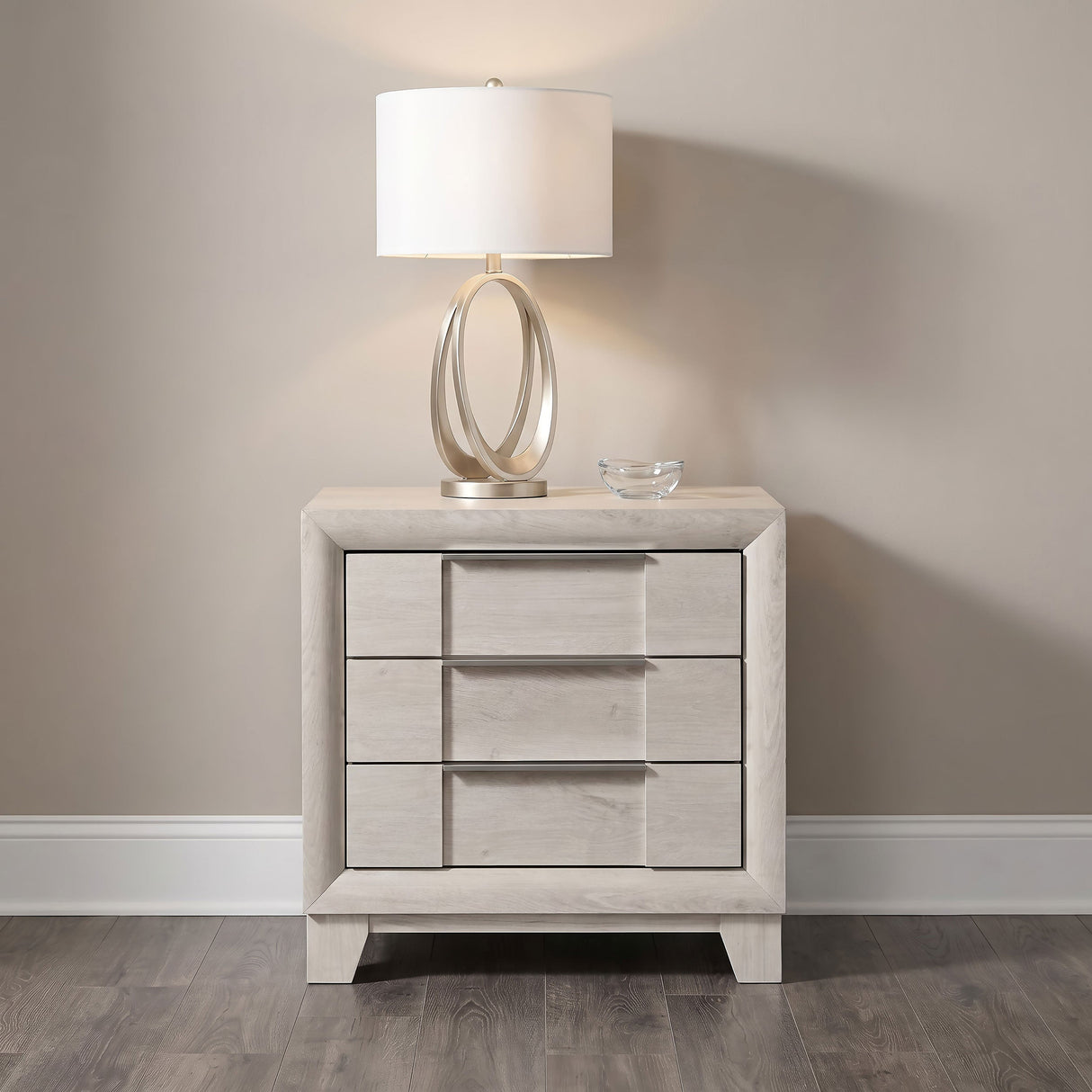 Farre Washed Grey 2-drawer Nightstand Bedside Table by Coaster at Eve Furniture