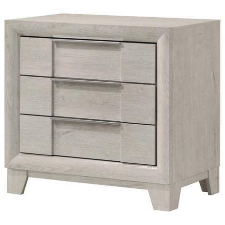 Farre Washed Grey 2-drawer Nightstand Bedside Table by Coaster at Eve Furniture