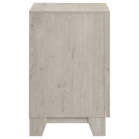 Farre Washed Grey 2-drawer Nightstand Bedside Table by Coaster at Eve Furniture