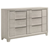 Farre Washed Grey 4-Piece Eastern King Bedroom Set by Coaster at Eve Furniture