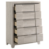 Farre Washed Grey 5-drawer Chest Of Drawers by Coaster at Eve Furniture