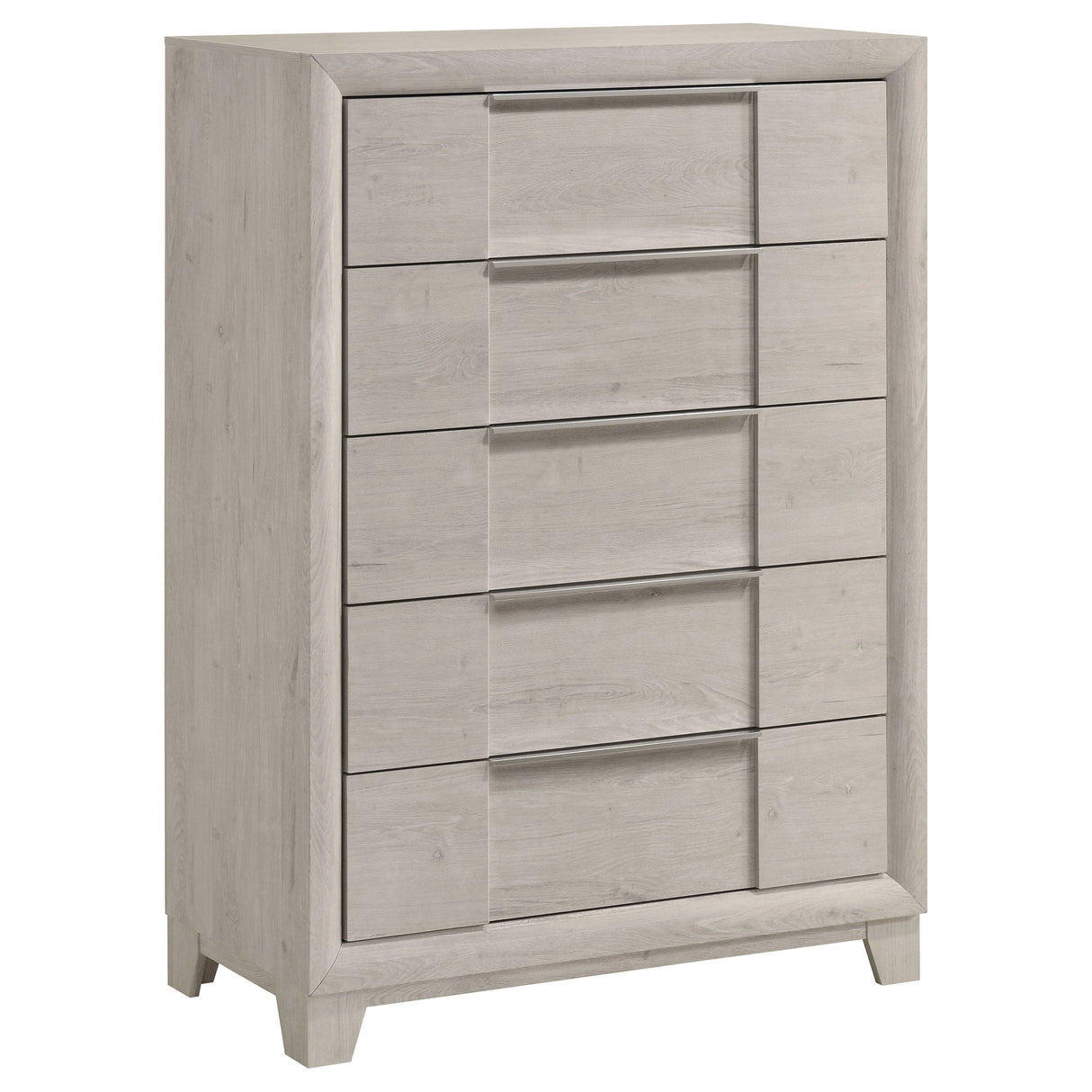 Farre Washed Grey 5-Piece Eastern King Bedroom Set by Coaster at Eve Furniture