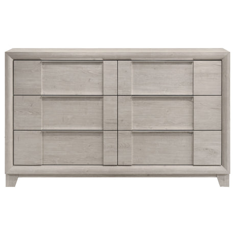 Farre Washed Grey 6-drawer Dresser by Coaster at Eve Furniture