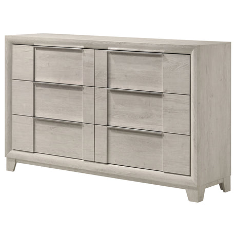 Farre Washed Grey 6-drawer Dresser by Coaster at Eve Furniture
