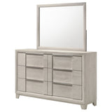 Farre Washed Grey 6-drawer Dresser With Mirror by Coaster at Eve Furniture