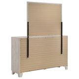 Farre Washed Grey 6-drawer Dresser With Mirror by Coaster at Eve Furniture