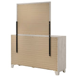 Farre Washed Grey 6-drawer Dresser With Mirror by Coaster at Eve Furniture