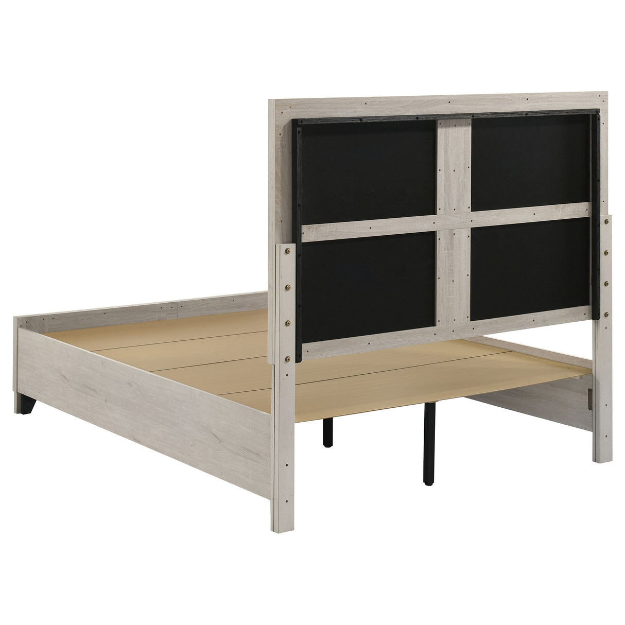 Farre Washed Grey Queen Upholstered Storage Platform Bed by Coaster at Eve Furniture