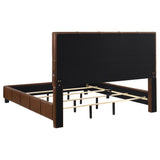 Farrell Brown California King Leatherette Panel Bed by Coaster at Eve Furniture