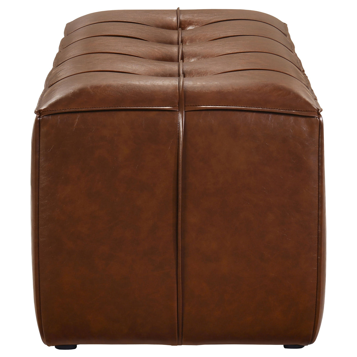 Farrell Brown Leatherette Upholstered Bench by Coaster at Eve Furniture