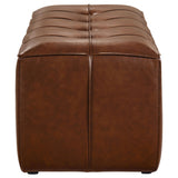 Farrell Brown Leatherette Upholstered Bench by Coaster at Eve Furniture
