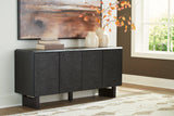 Farrelmore Black Accent Cabinet