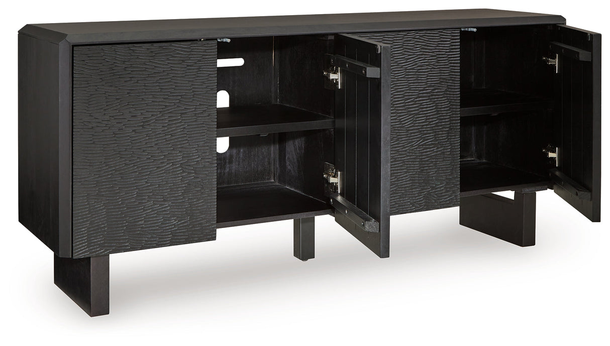 Farrelmore Black Accent Cabinet