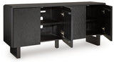 Farrelmore Black Accent Cabinet