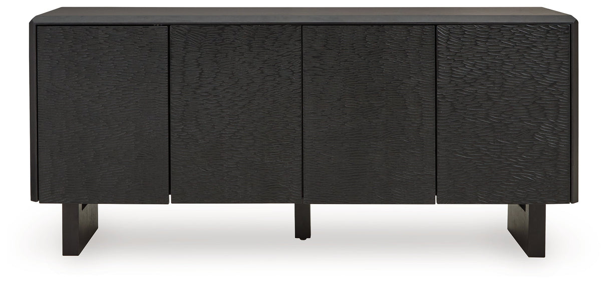 Farrelmore Black Accent Cabinet