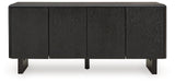 Farrelmore Black Accent Cabinet by Ashley at Eve Furniture