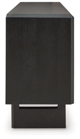 Farrelmore Black Accent Cabinet by Ashley at Eve Furniture