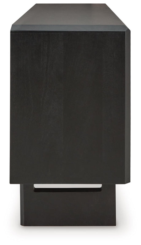 Farrelmore Black Accent Cabinet by Ashley at Eve Furniture