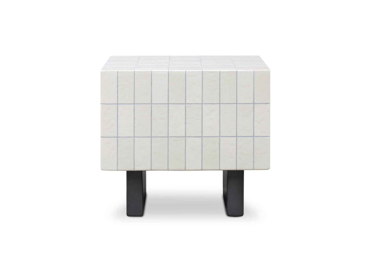 Farren Cream Outdoor Side Table