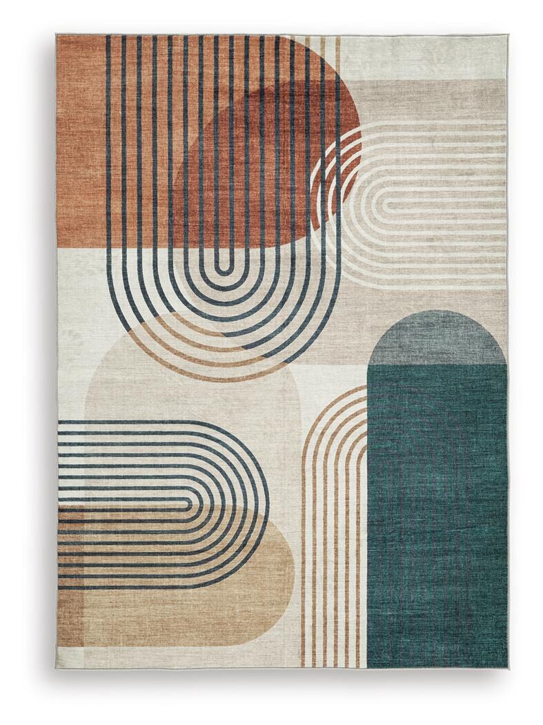 Farrendale Multi Washable Large Rug by Ashley at Eve Furniture