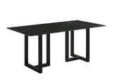 Farrin Black 7-Piece Dining Room Set by New Era Innovations at Eve Furniture