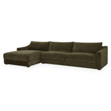 Farrow Cedar Green Left Sectional by Moe's Home at Eve Furniture