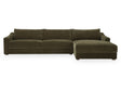 Farrow Cedar Green Right Sectional by Moe's Home at Eve Furniture