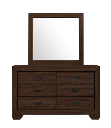 Farrow Chocolate Bedroom Mirror (Mirror Only) by Crown Mark at Eve Furniture