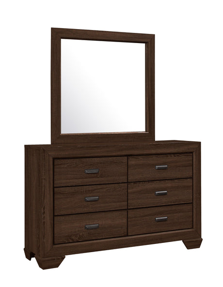 Farrow Chocolate Bedroom Mirror (Mirror Only) by Crown Mark at Eve Furniture