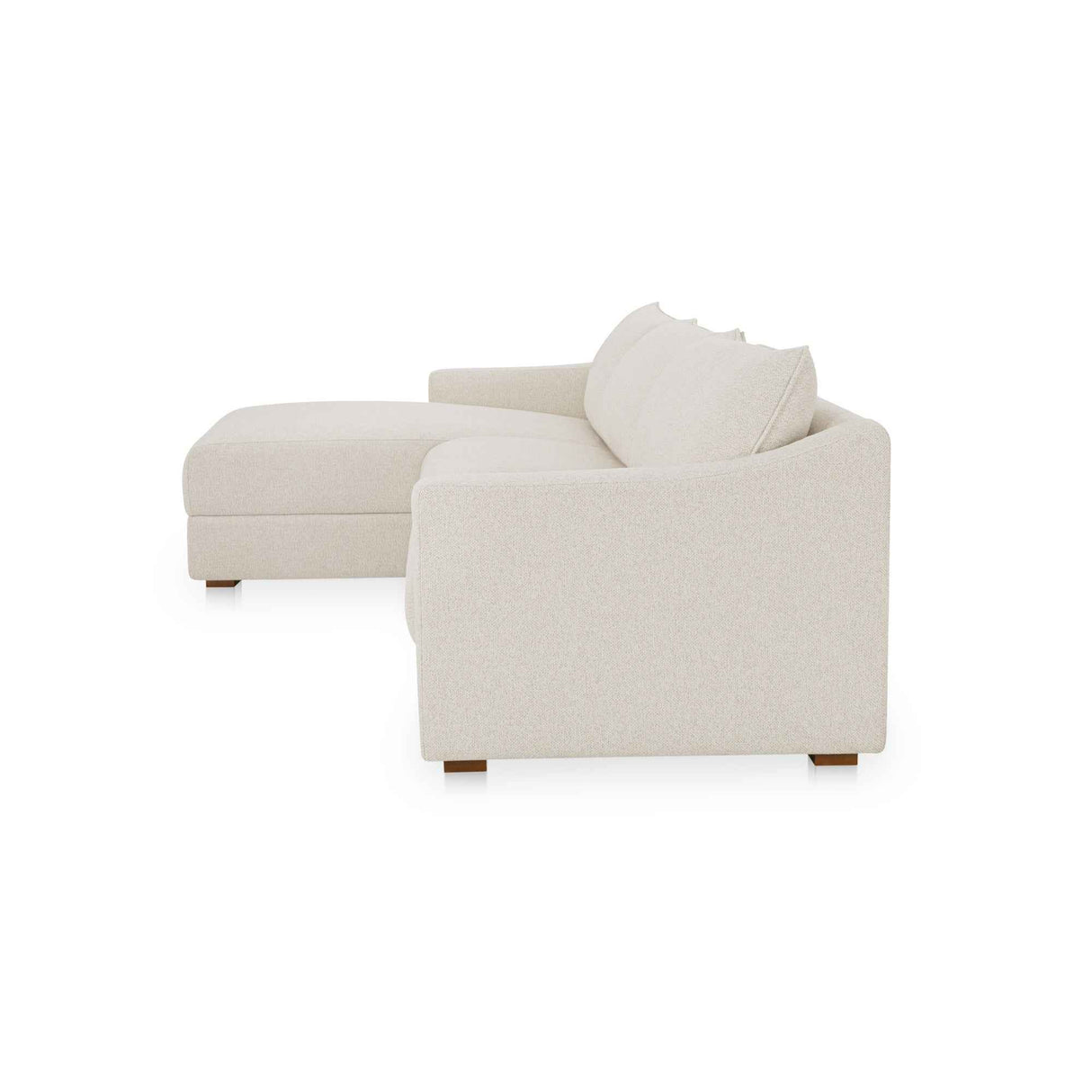 Farrow Flecked Oat Left Sectional by Moe's Home at Eve Furniture