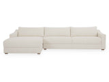 Farrow Flecked Oat Left Sectional by Moe's Home at Eve Furniture