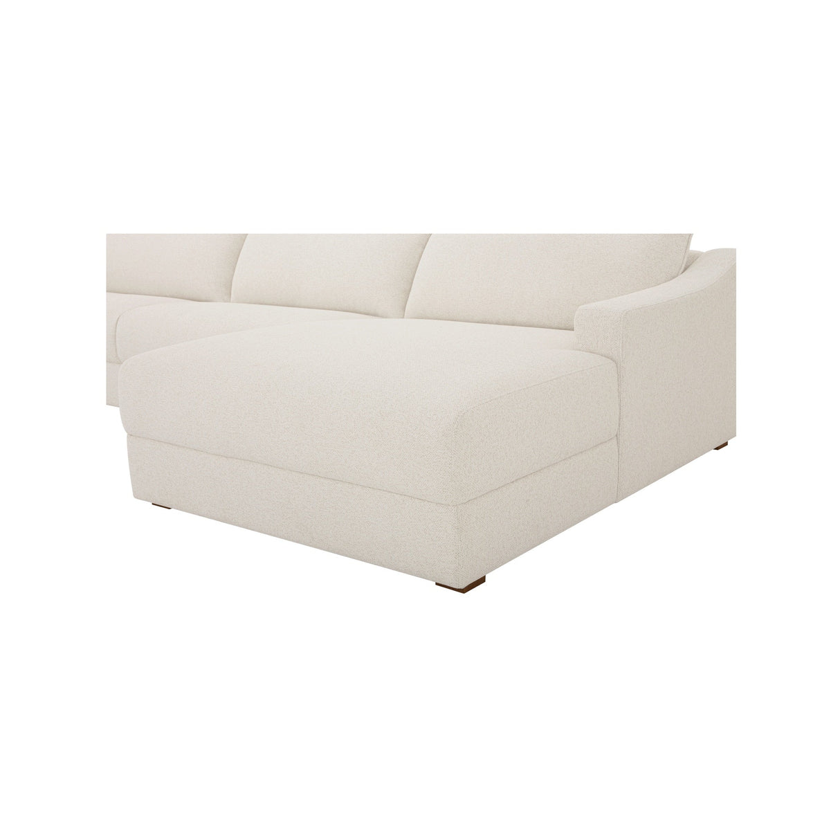 Farrow Flecked Oat Right Sectional by Moe's Home at Eve Furniture