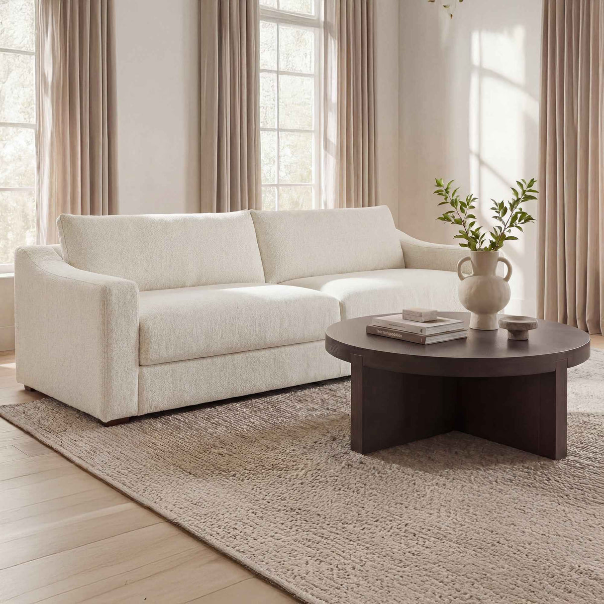 Farrow Flecked Oat Sofa by Moe's Home at Eve Furniture