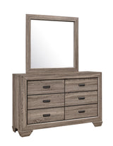 Farrow Grayish Brown Bedroom Mirror (Mirror Only) by Crown Mark at Eve Furniture