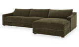 Farrow Sectional Cedar Green by Moe's Home at Eve Furniture
