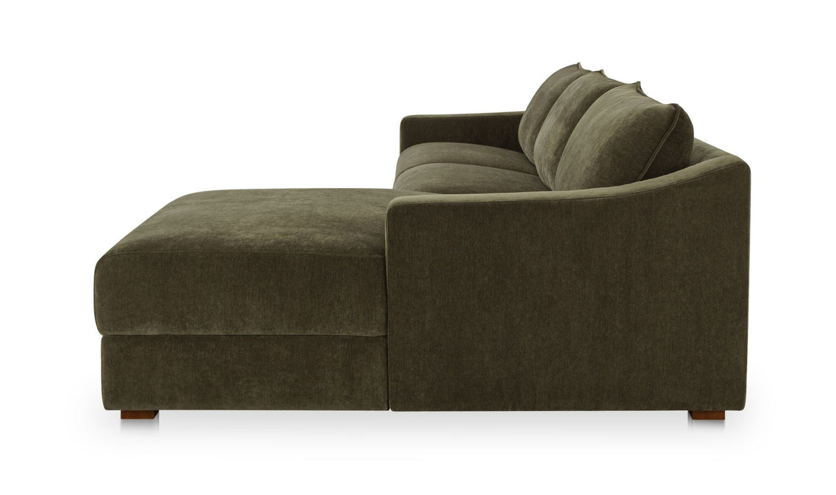 Farrow Sectional Cedar Green by Moe's Home at Eve Furniture
