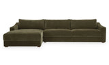 Farrow Sectional Cedar Green by Moe's Home at Eve Furniture