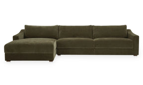 Farrow Sectional Cedar Green by Moe's Home at Eve Furniture