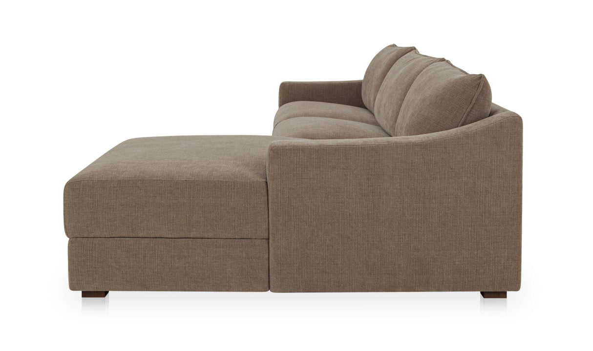 Farrow Sectional Taupe by Moe's Home at Eve Furniture