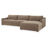 Farrow Taupe Right Sectional by Moe's Home at Eve Furniture