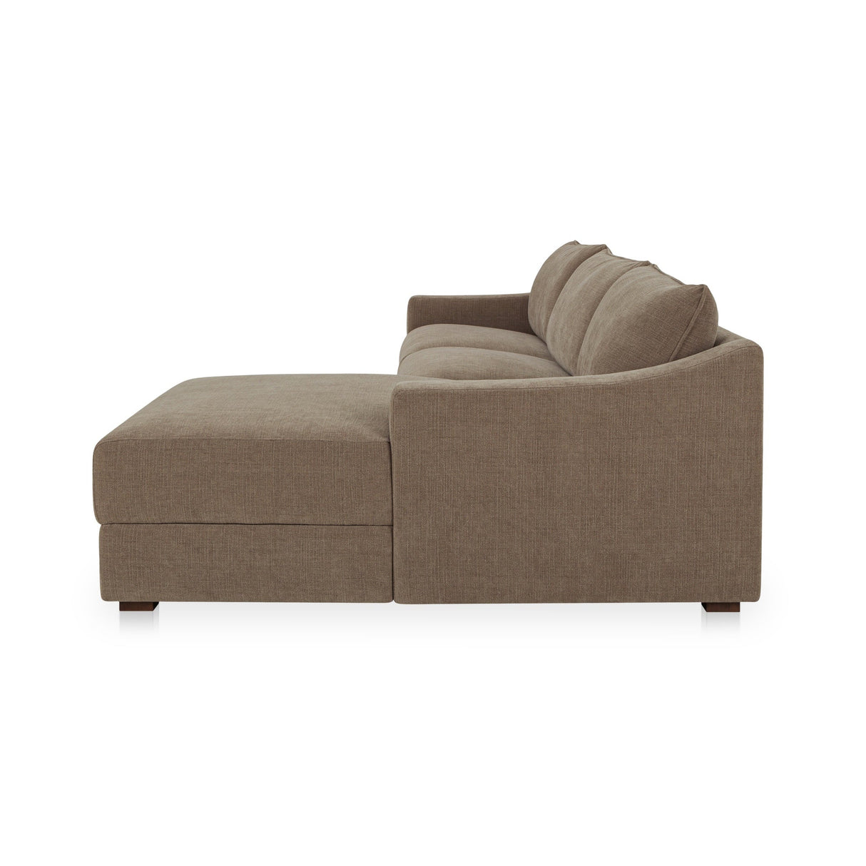Farrow Taupe Right Sectional by Moe's Home at Eve Furniture