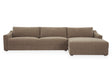 Farrow Taupe Right Sectional by Moe's Home at Eve Furniture