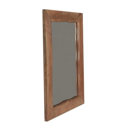 Aspen 43" Mirror Frame in Smoked Acacia by Home Trends & Design at Eve Furniture